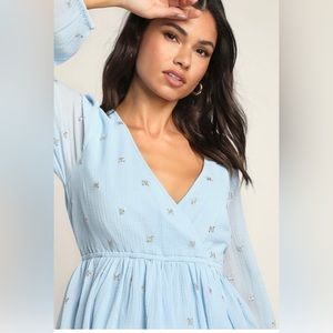 Never Worn Lulus Light Blue Top